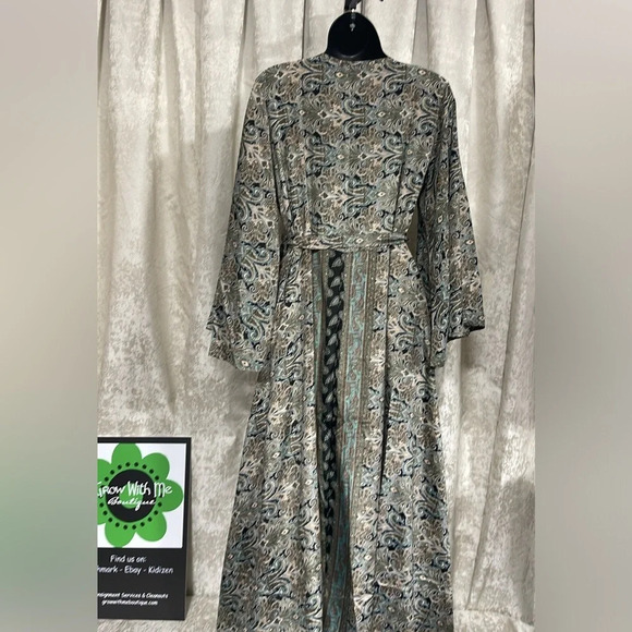 Wrap dress silk blend women’s medium - Picture 2 of 8